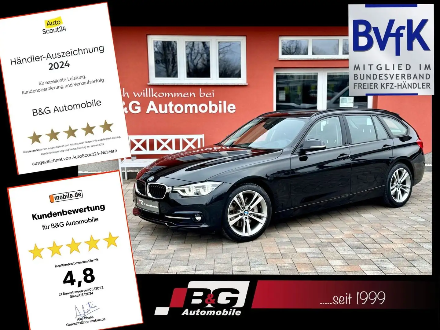 BMW 340 i Sport Line*Garantie*Leder*Panorama* Negro - 1