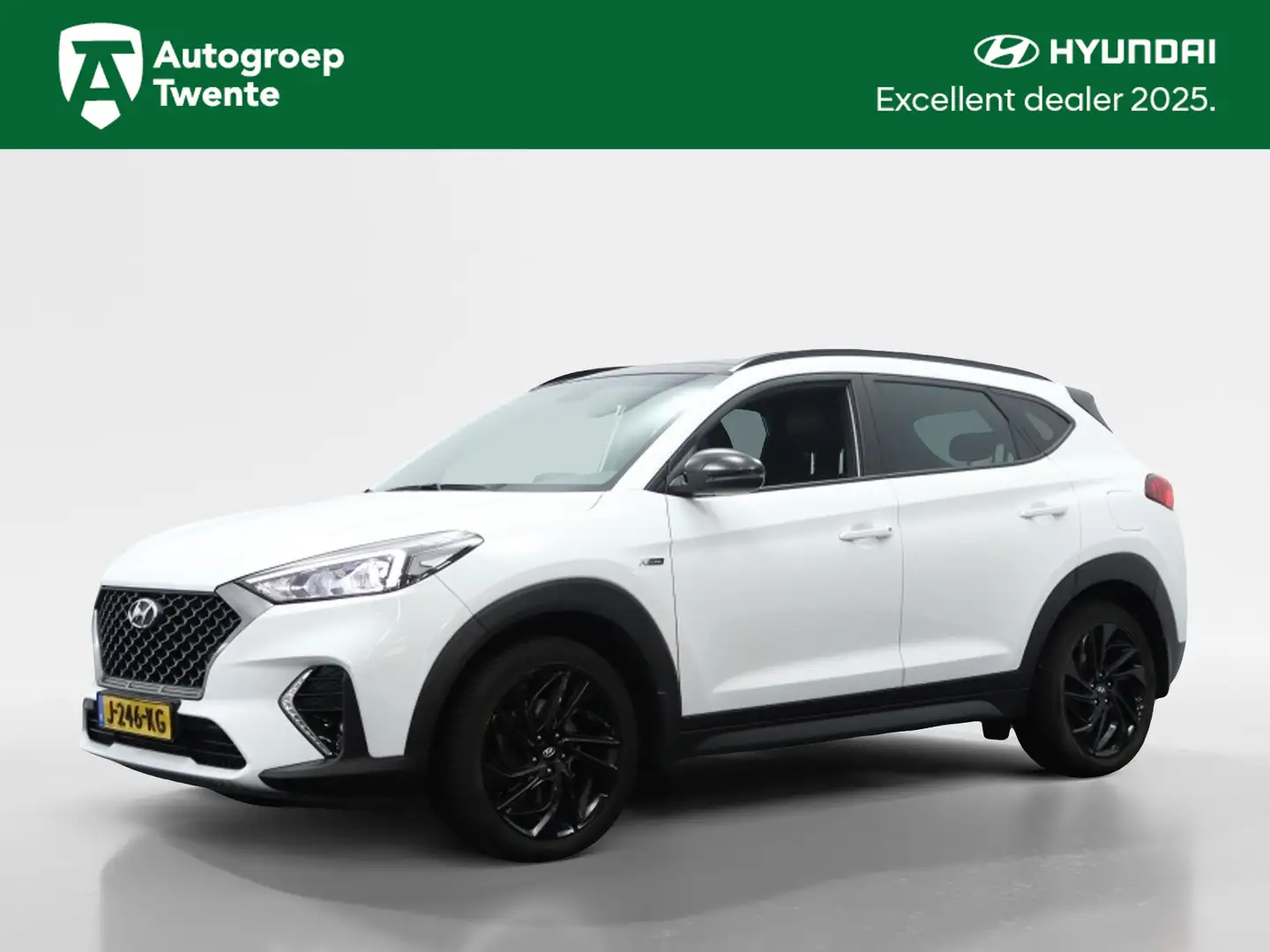 Hyundai TUCSON 1.6 T-GDI N-Line 4WD | Panoramadak | Navigatie | C Wit - 1