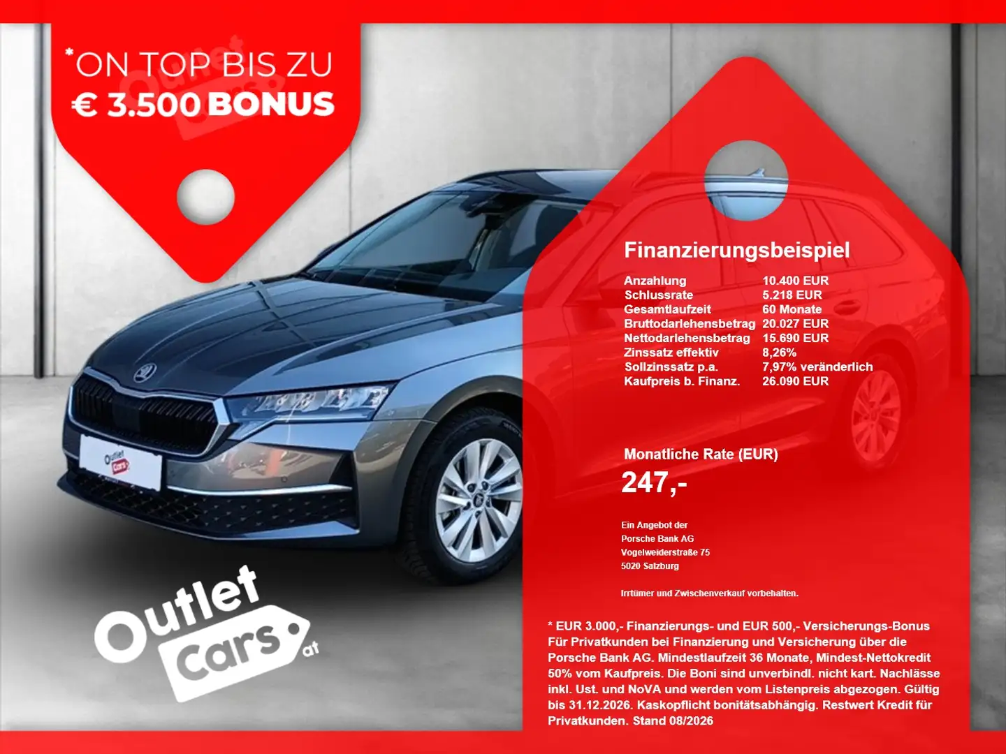 Skoda Octavia Combi 1.5 TSI Selection AHK+LED+NAVI+RFK Grau - 1