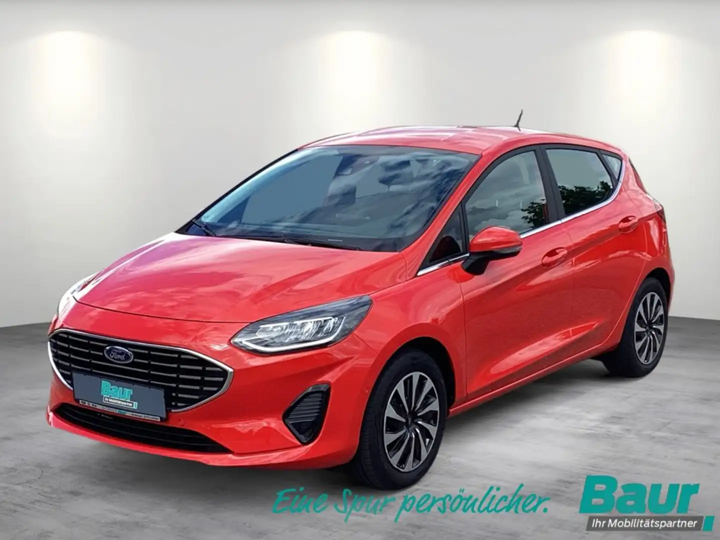Ford Fiesta 1.0 EcoBoost S&S TITANIUM PDC vo.+hi. LED Klima Rot - 1