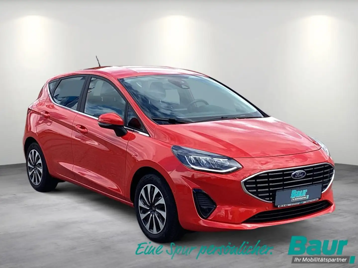 Ford Fiesta 1.0 EcoBoost S&S TITANIUM PDC vo.+hi. LED Klima Rot - 2