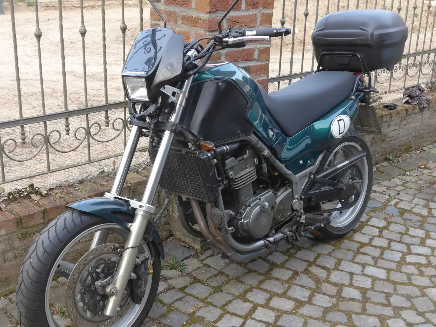 Kawasaki KLE 500 Umbau auf SUMO Supermoto Grün - 2