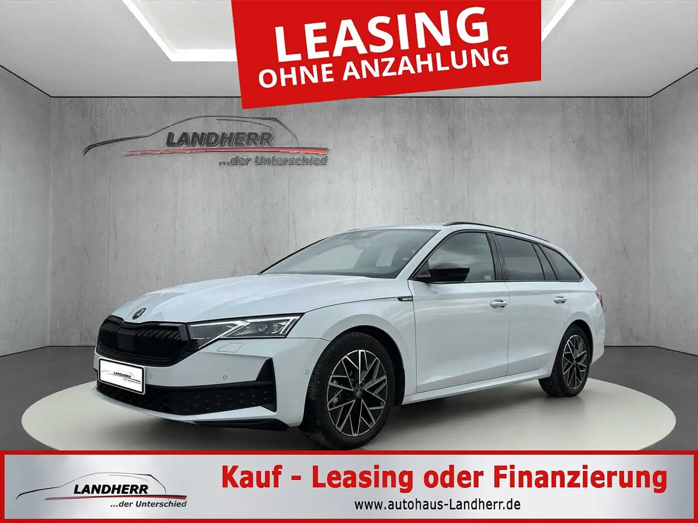 Skoda Octavia Combi Sportline 5. J Garantie/ el.Hecklappe/Teille Weiß - 1