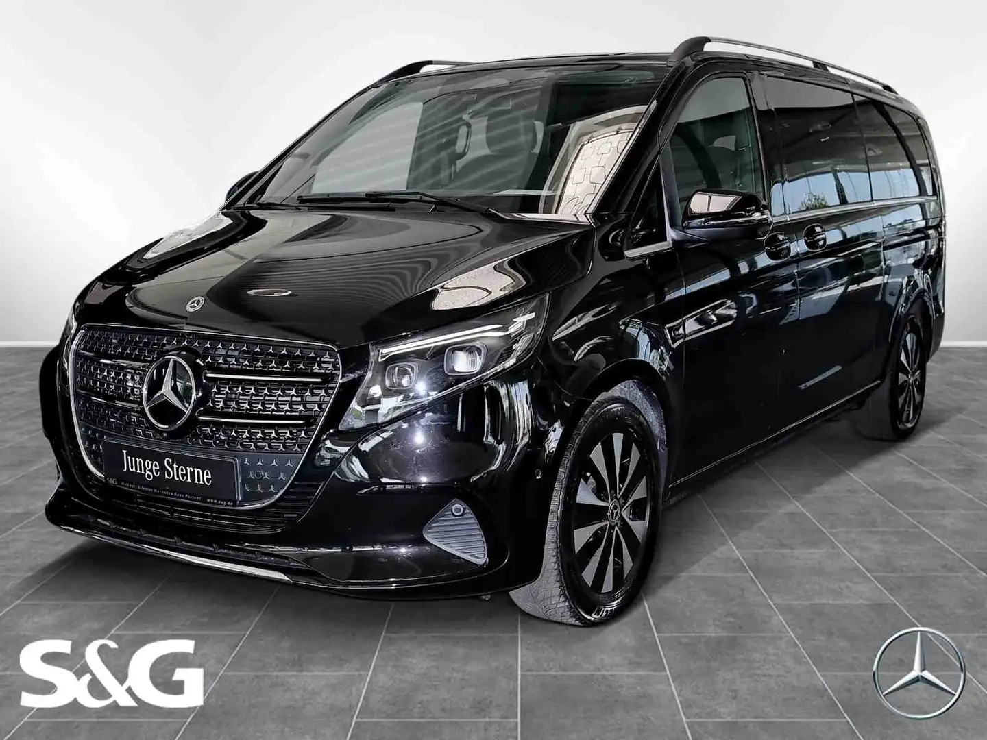 Mercedes-Benz V 300 d AVANTG. Extralang 8Sitz el.Türen DISTRO Noir - 1
