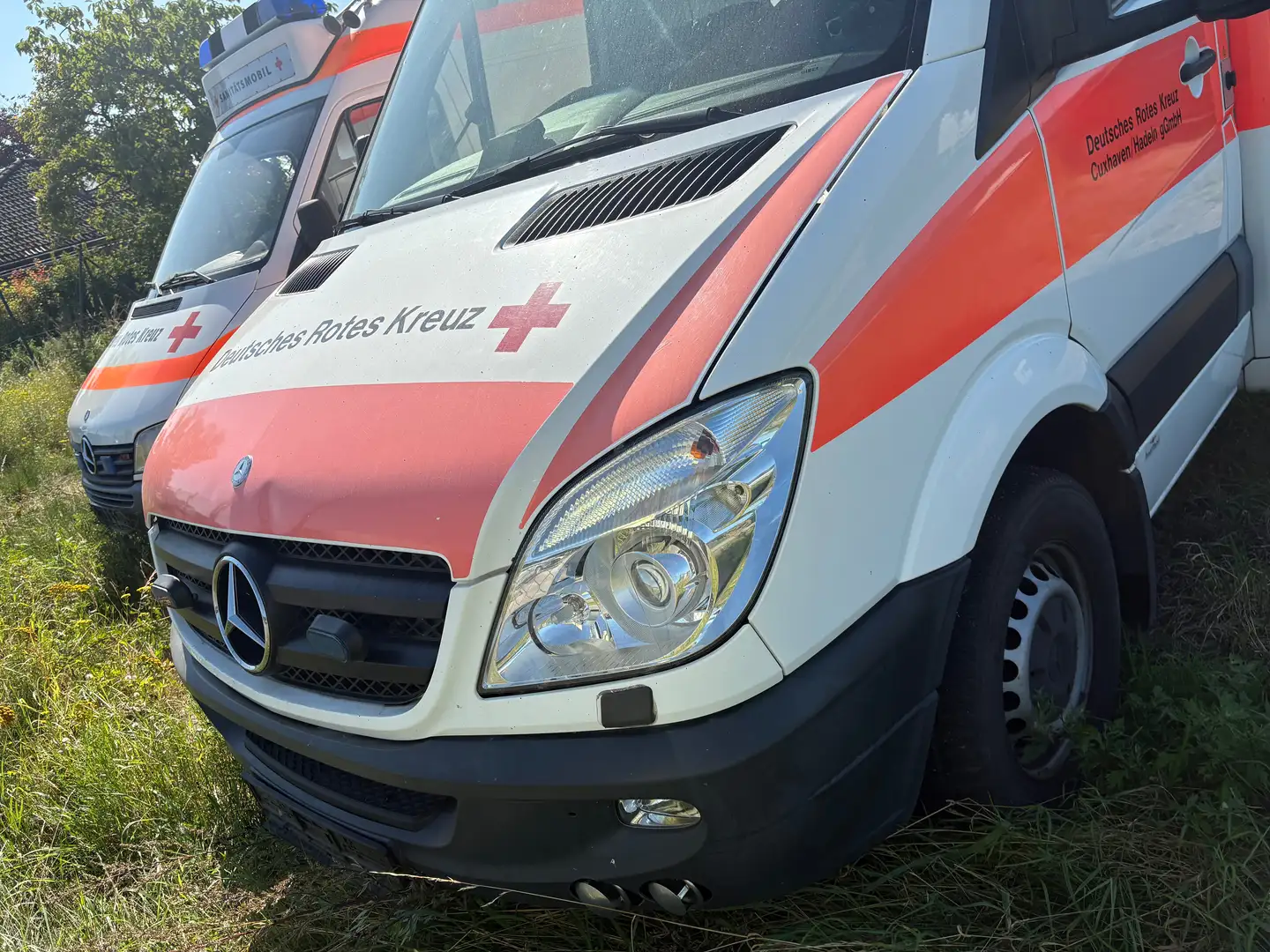 Mercedes-Benz Sprinter 216 CDI Autom DRk. RTW. Krankenwagen Biały - 1