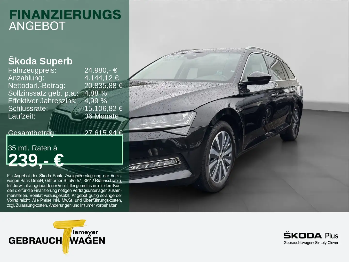 Skoda Superb Combi 2.0 TDI DSG STYLE STHZG ASSIST KAME Schwarz - 1