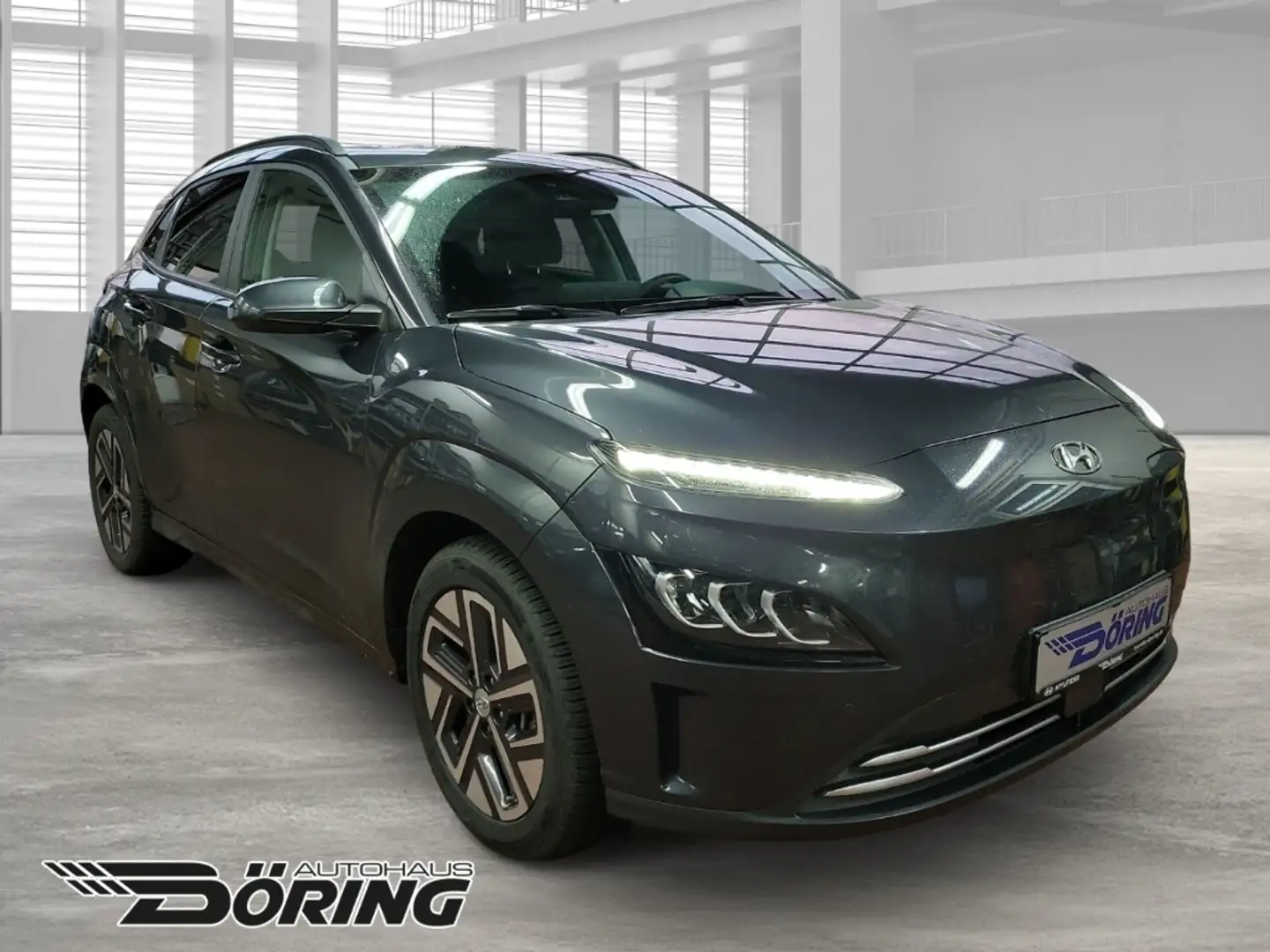 Hyundai KONA Trend EV 64kWh 204PS Schiebedach KLIMA 2WD 1.Hand Gris - 2