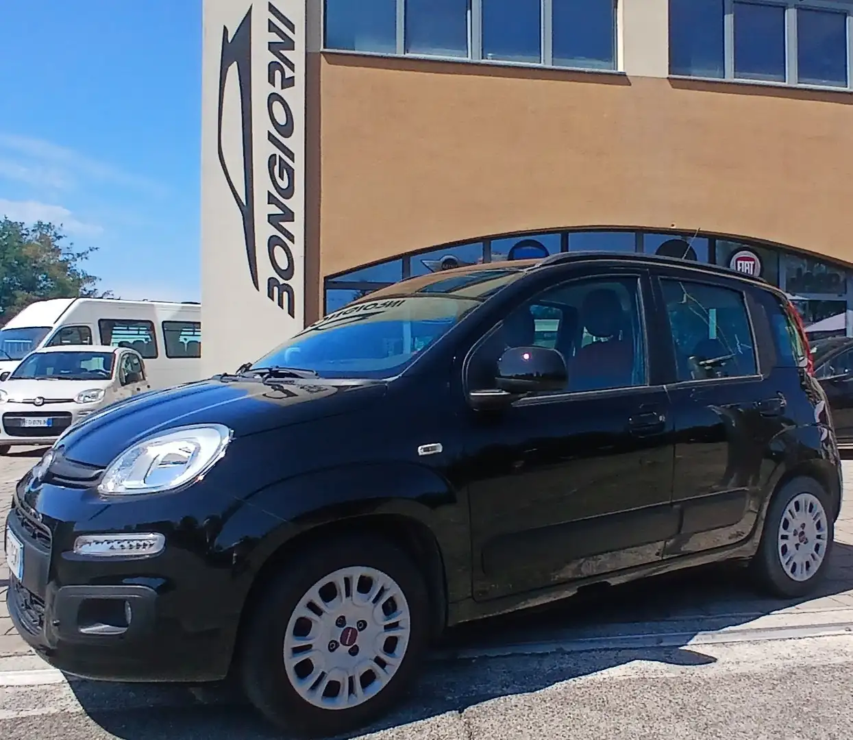 Fiat Panda 1,2 lounge nera km 64000 clima neopatentati euro6b Schwarz - 1