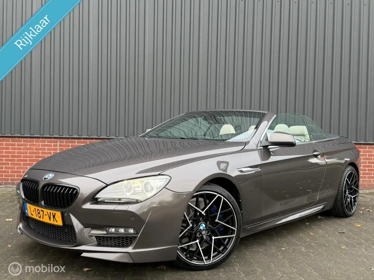 BMW 650 6-serie Cabrio 650i High Executive Xenon Navi Head Brun - 1