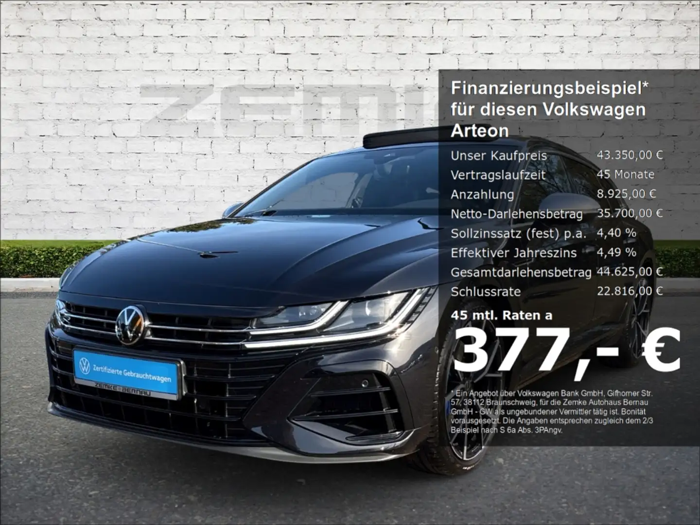 Volkswagen Arteon Shooting Brake R 2.0 TSI 4Motion 3,99% AD AHK-klap Nero - 1