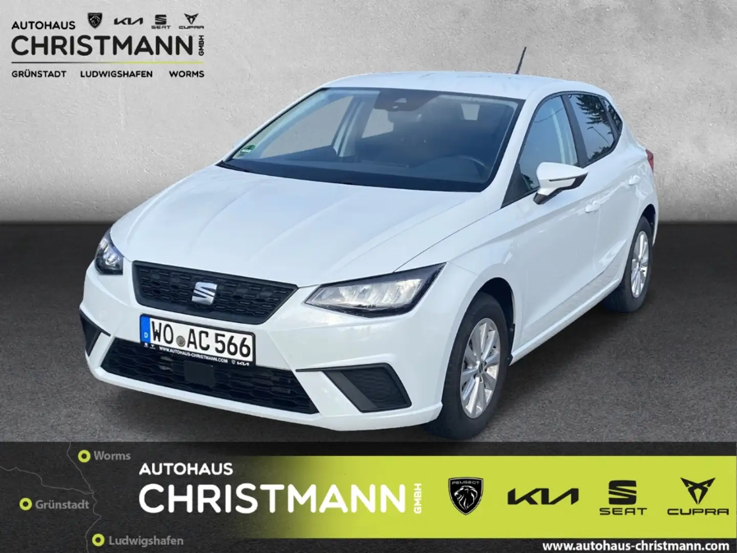 SEAT Ibiza Style 1.0 TSI*Full-Link*Allwetterreifen* Bílá - 1