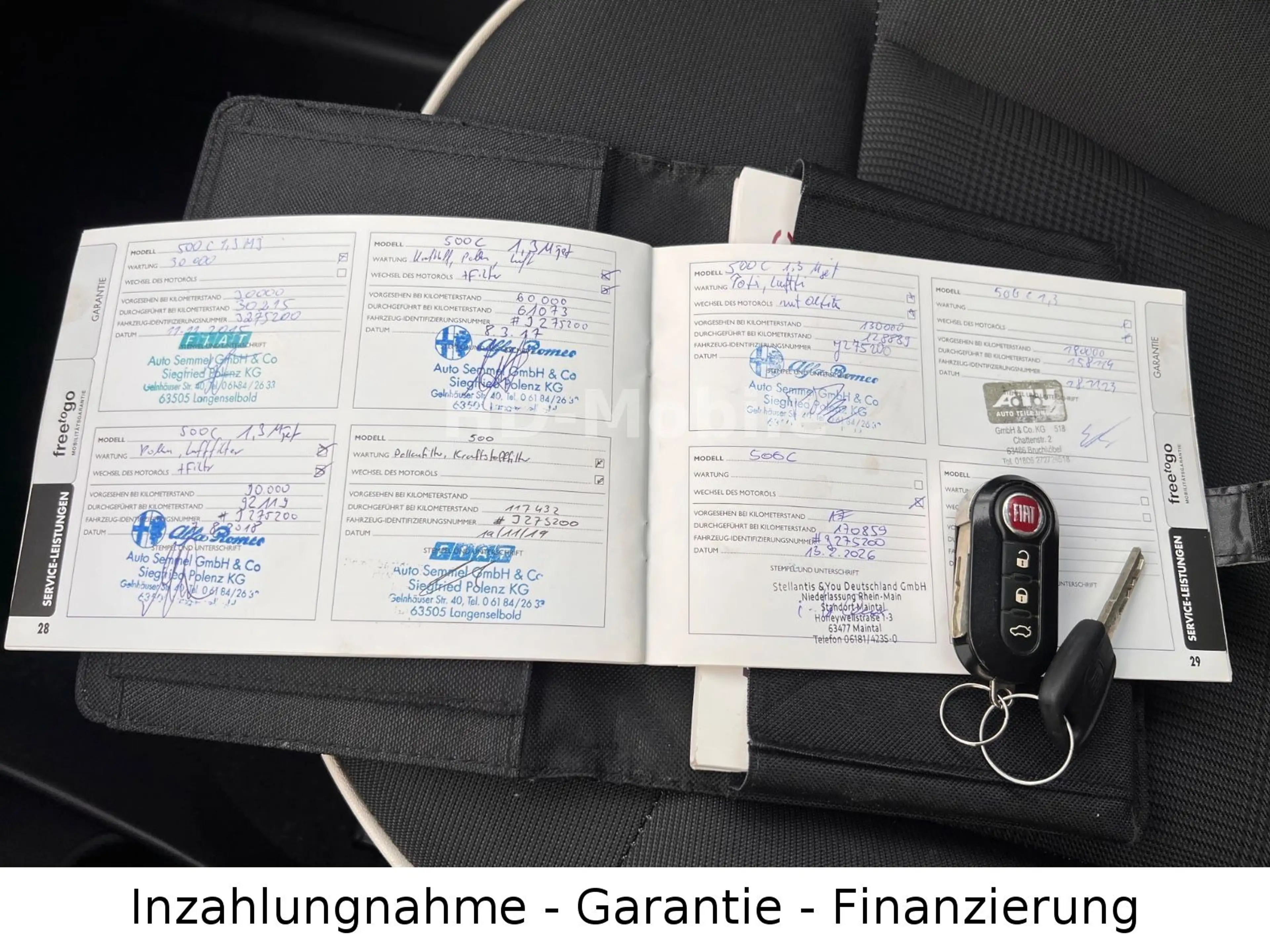 Fiat 500C 1. Hand, Scheckheft, PDC, 8 x Alu — photo 13