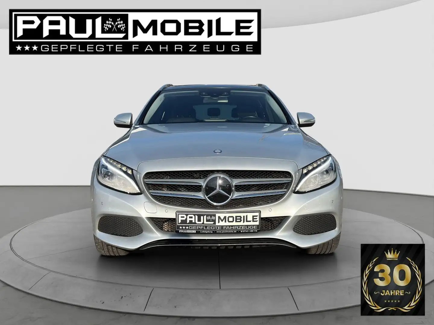 Mercedes-Benz C 250 T Navi Panorama Burmester ACC HuD LED AHK Plateado - 2
