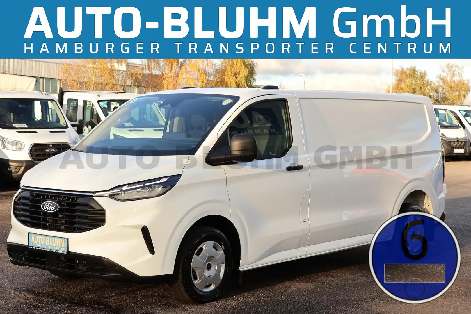 Ford Transit Custom Transit 320-EB Custom Kasten L2 + Navi Cam Weiß - 1