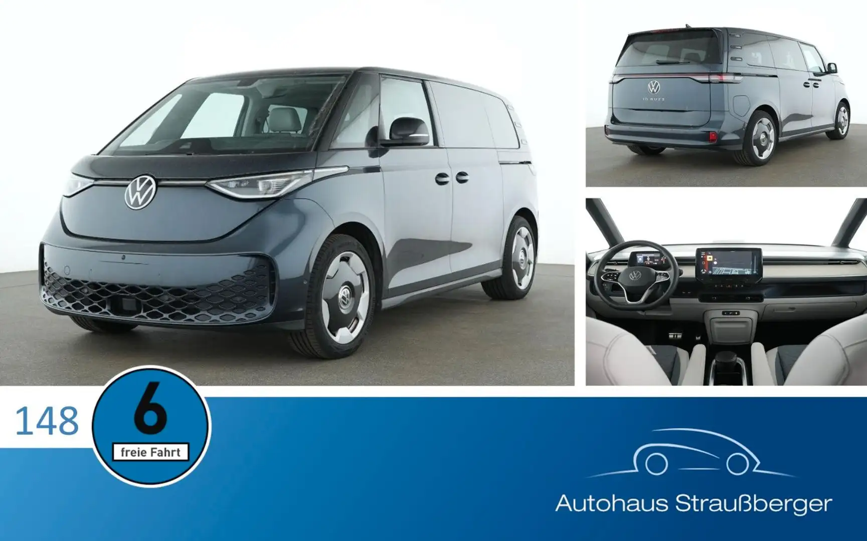 Volkswagen ID. Buzz Bus Pro ACC AHK 360 LRHZ IQLED Kessy 2-Z Bleu - 1