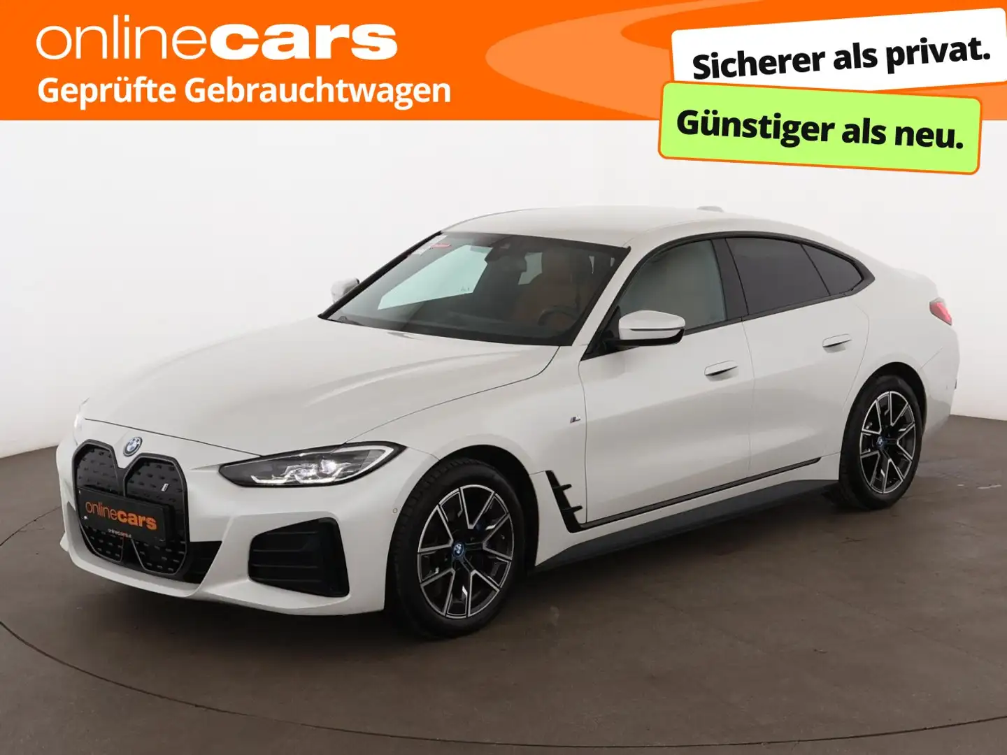 BMW i4 Gran Coupe 40 M-Sport 81kWh Aut LED LEDER NAVI Weiß - 1