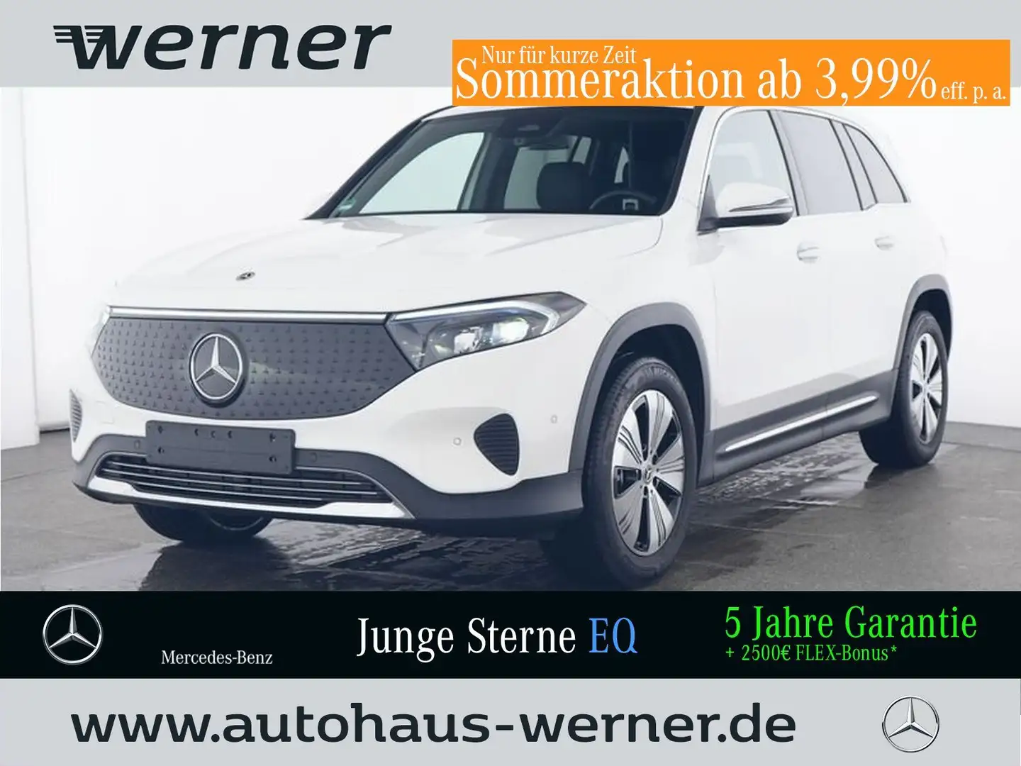 Mercedes-Benz EQB 300 4M PROG-ADV+ MEMORY SOUND WDGS VZA KEYLG Weiß - 1
