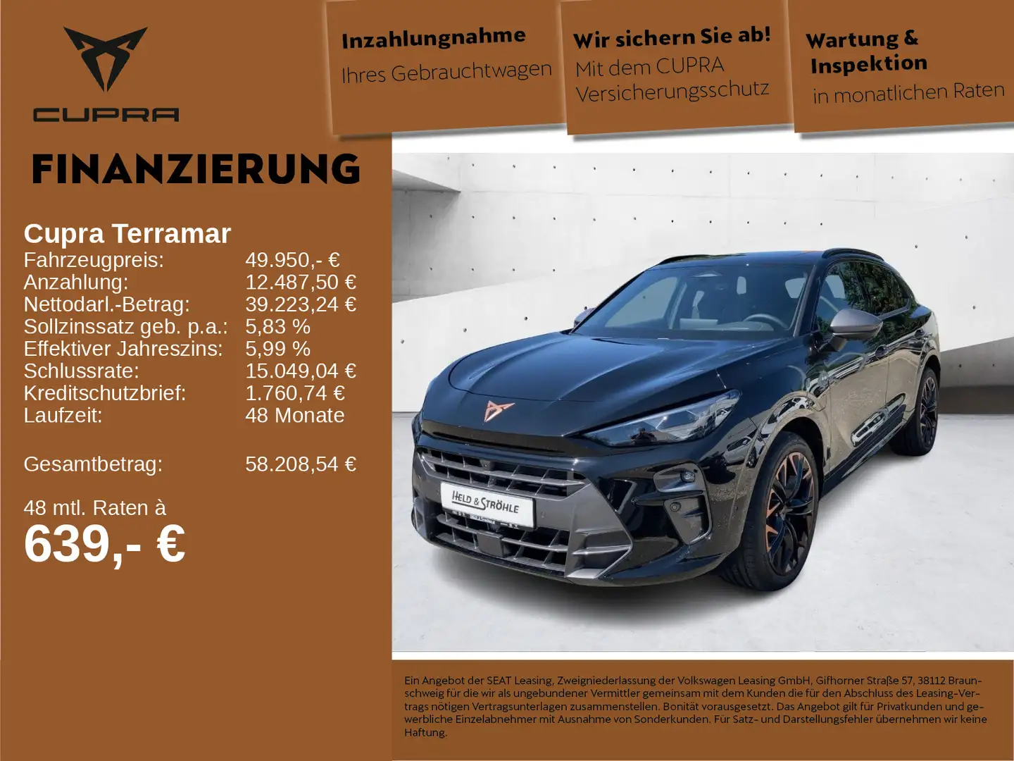 CUPRA Terramar VZ 1.5 e-Hybrid AHK HuD PANO SENNHEISER Schwarz - 1