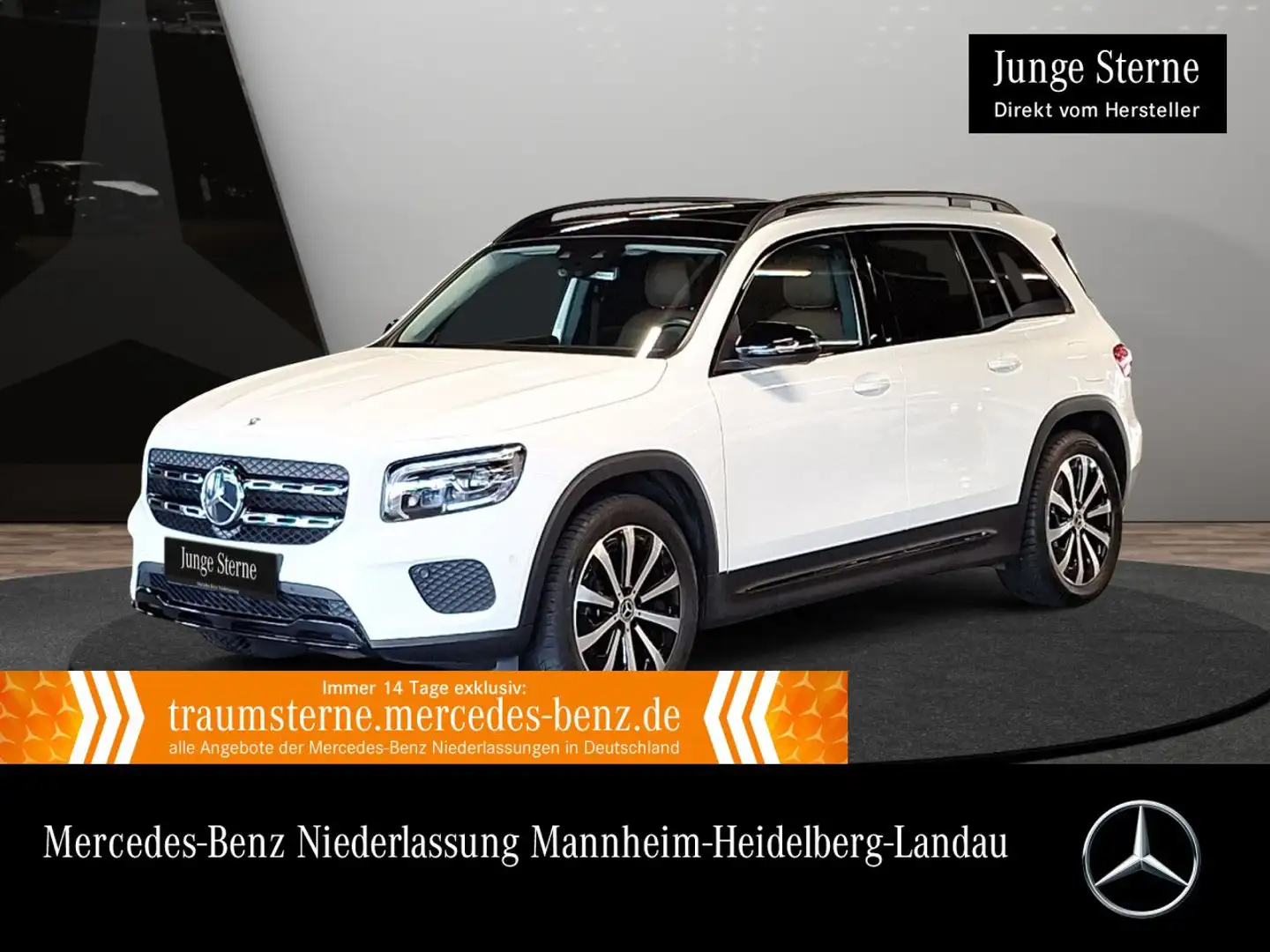 Mercedes-Benz GLB 200 4M PROGRESSIVE+NIGHT+PANO+AHK+MULTIBEAM+8G Weiß - 1