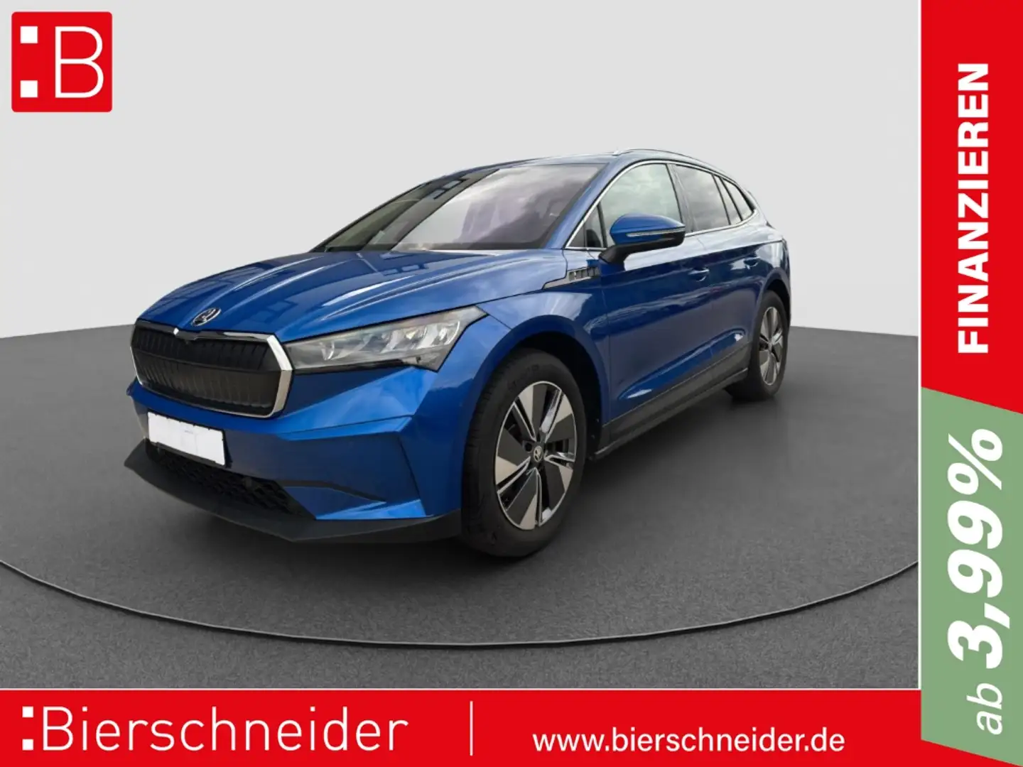 Skoda Enyaq 80 Lodge AHK KAMERA LED ACC WÄRMEP Blau - 1