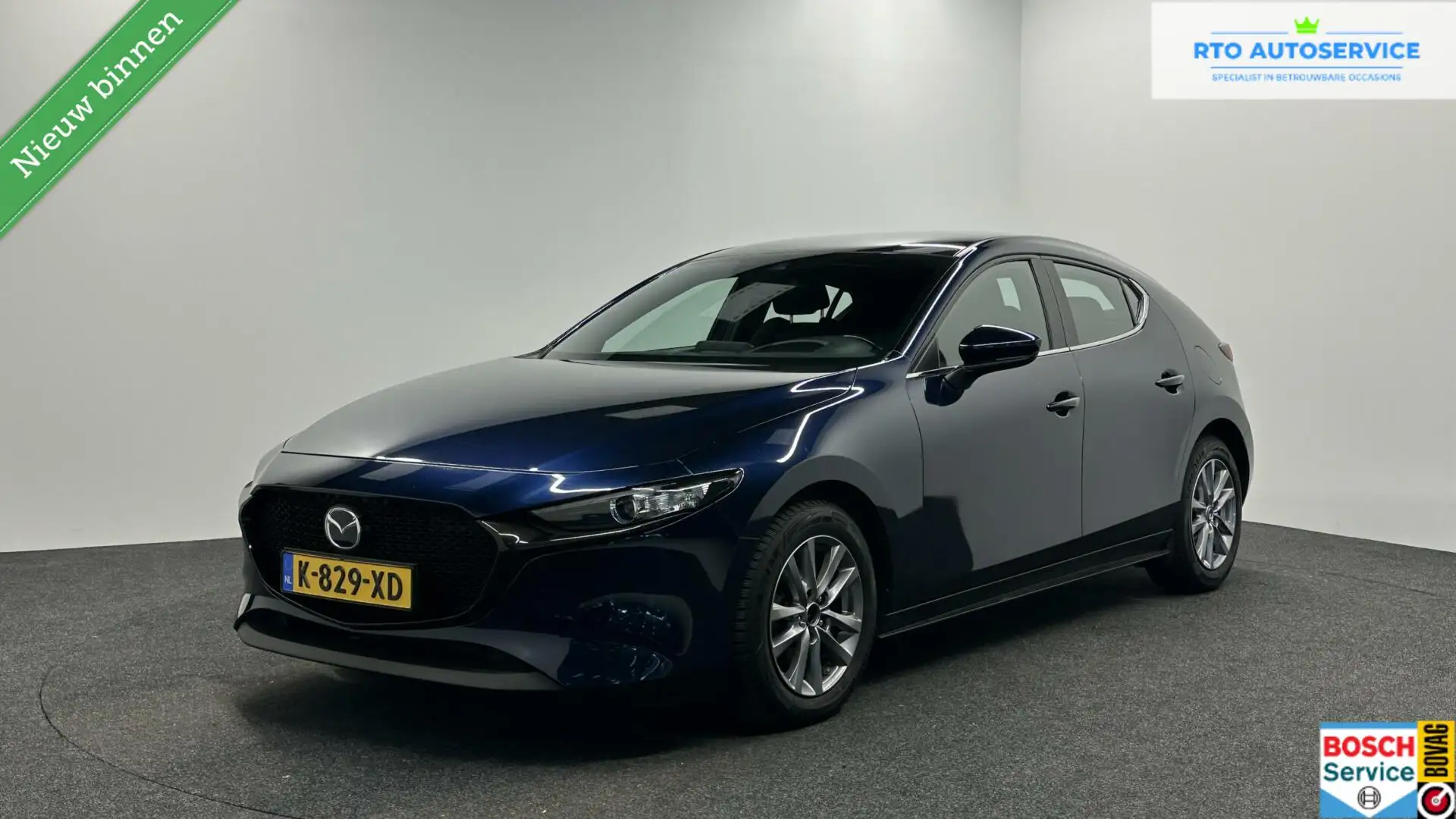 Mazda 3 2.0 e-SkyActiv-X M Hybrid 186 Comfort NAVI TREKHAA Blauw - 1