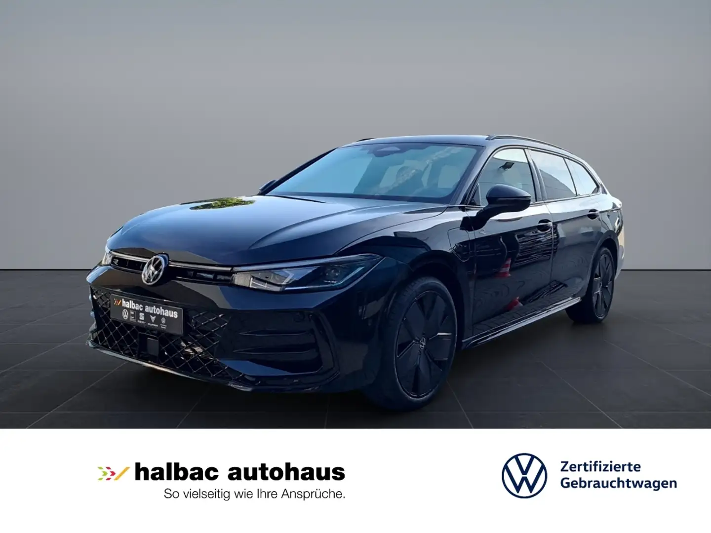 Volkswagen Passat Variant 1.5 eHybrid DSG R-Line+AHK+MATRIX+WR+NAVIPROMAX+P Noir - 1