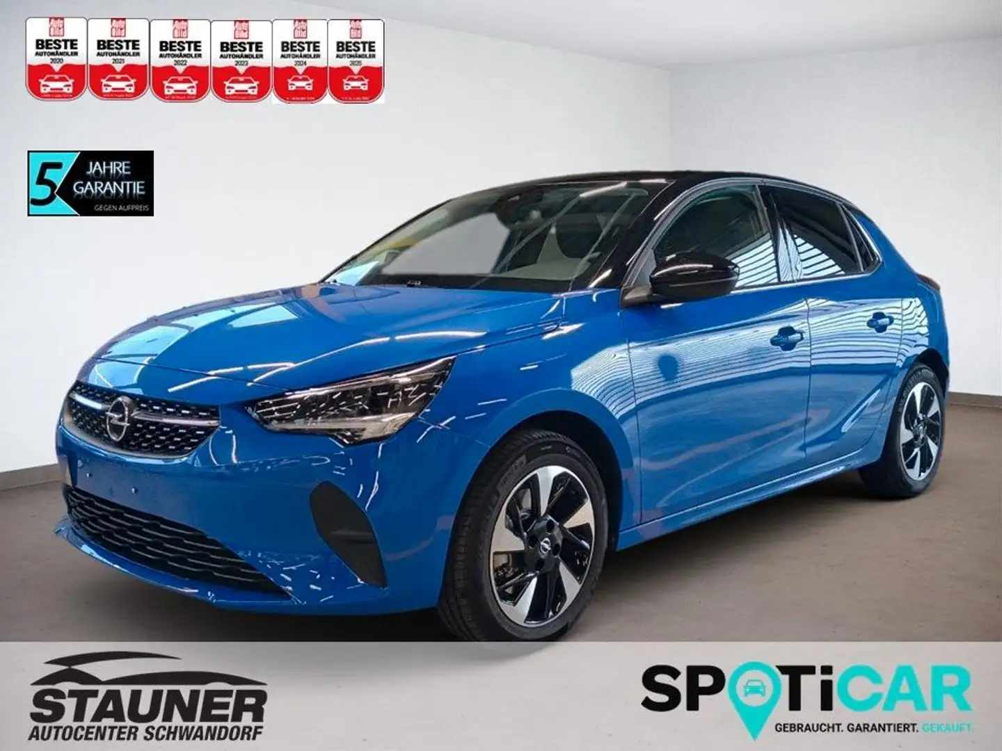 Opel Corsa -e Elegance Elektro 136PS AT *11kW OBC*PDC* Bleu - 1