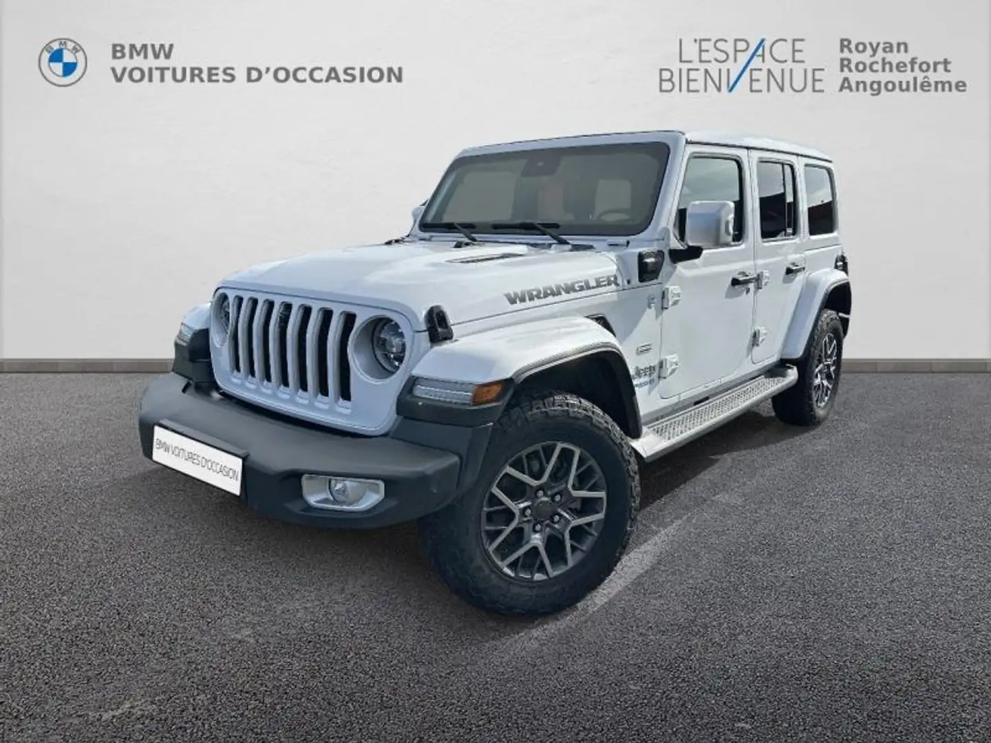 Jeep Wrangler 2.0 T 380ch 4xe Overland Command-Trac MY22 Blanc - 1
