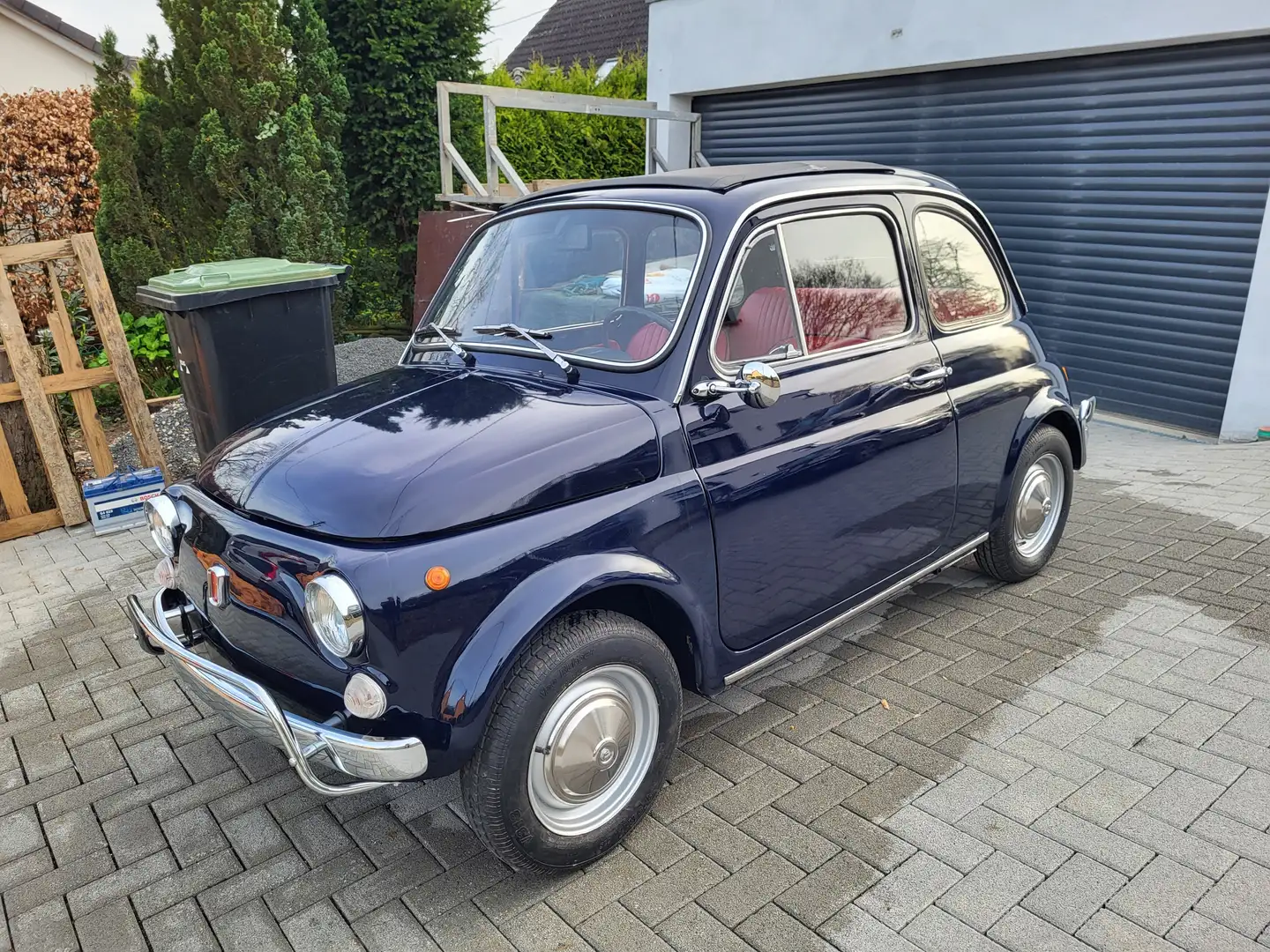 Fiat 500 500 , TÜV und H-Zulassung neu Modrá - 1