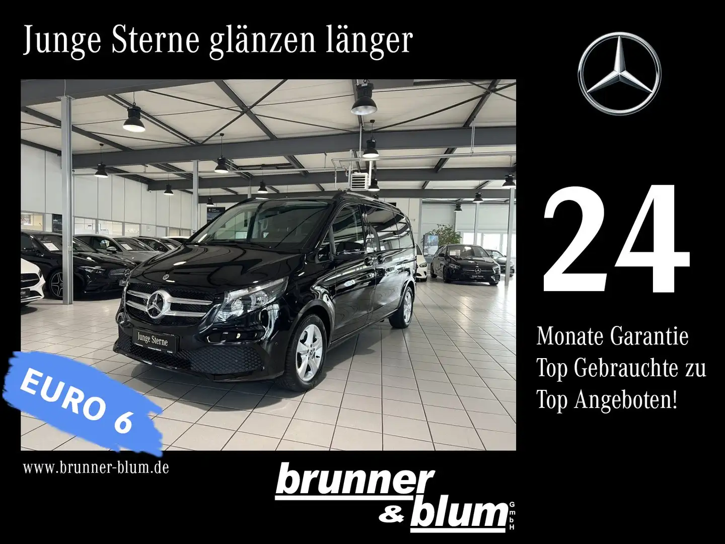 Mercedes-Benz V 220 V 220 d EDITION K Sport,2xTüre,LED,Navi,Kamera, Černá - 1