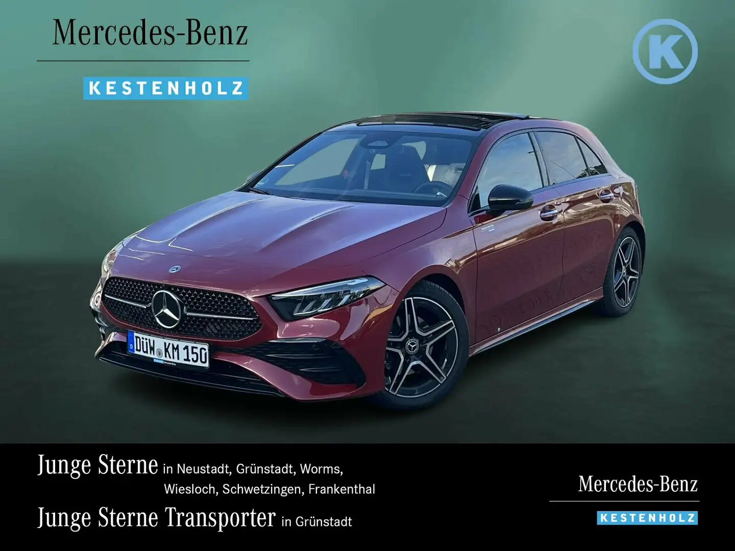 Mercedes-Benz A 180 A 180 AMG+PANO+DISTRO+NIGHT+KAMERA+AHK+LED+SHZ Rot - 1