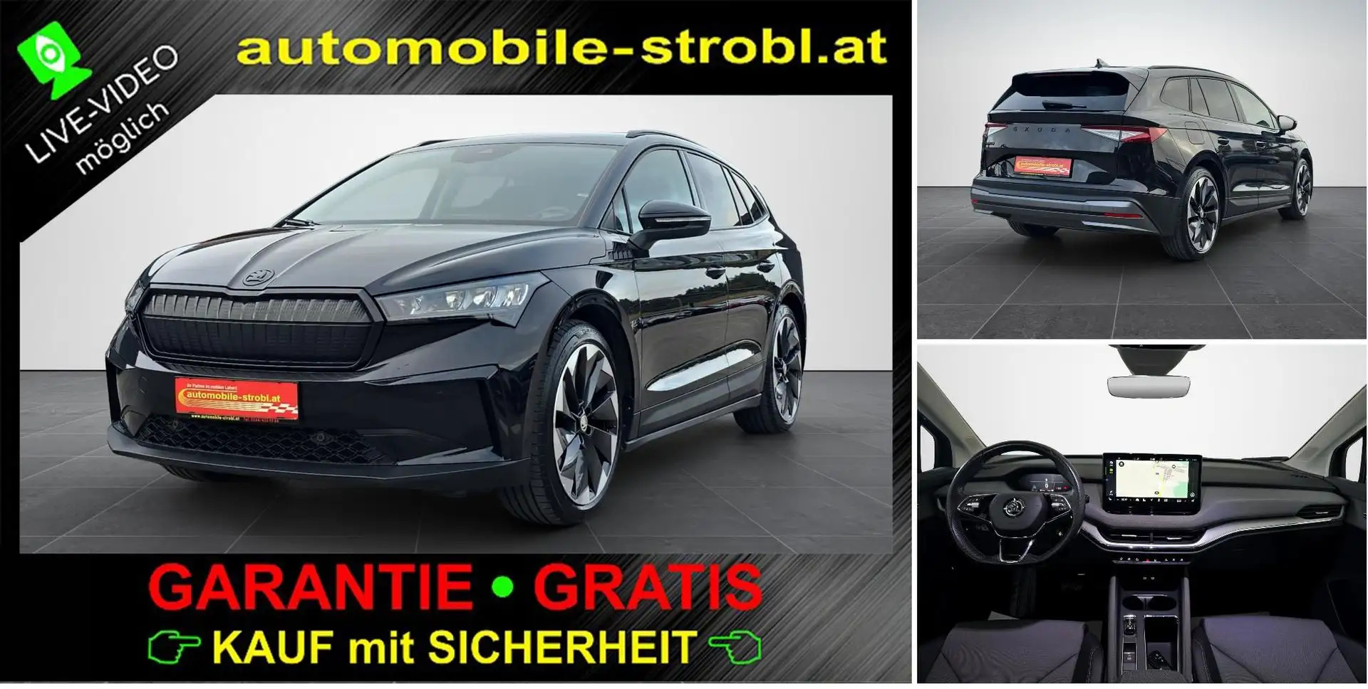 Skoda Enyaq iV 60 Loft ACC LED Virt.C GARANTIE Schwarz - 1