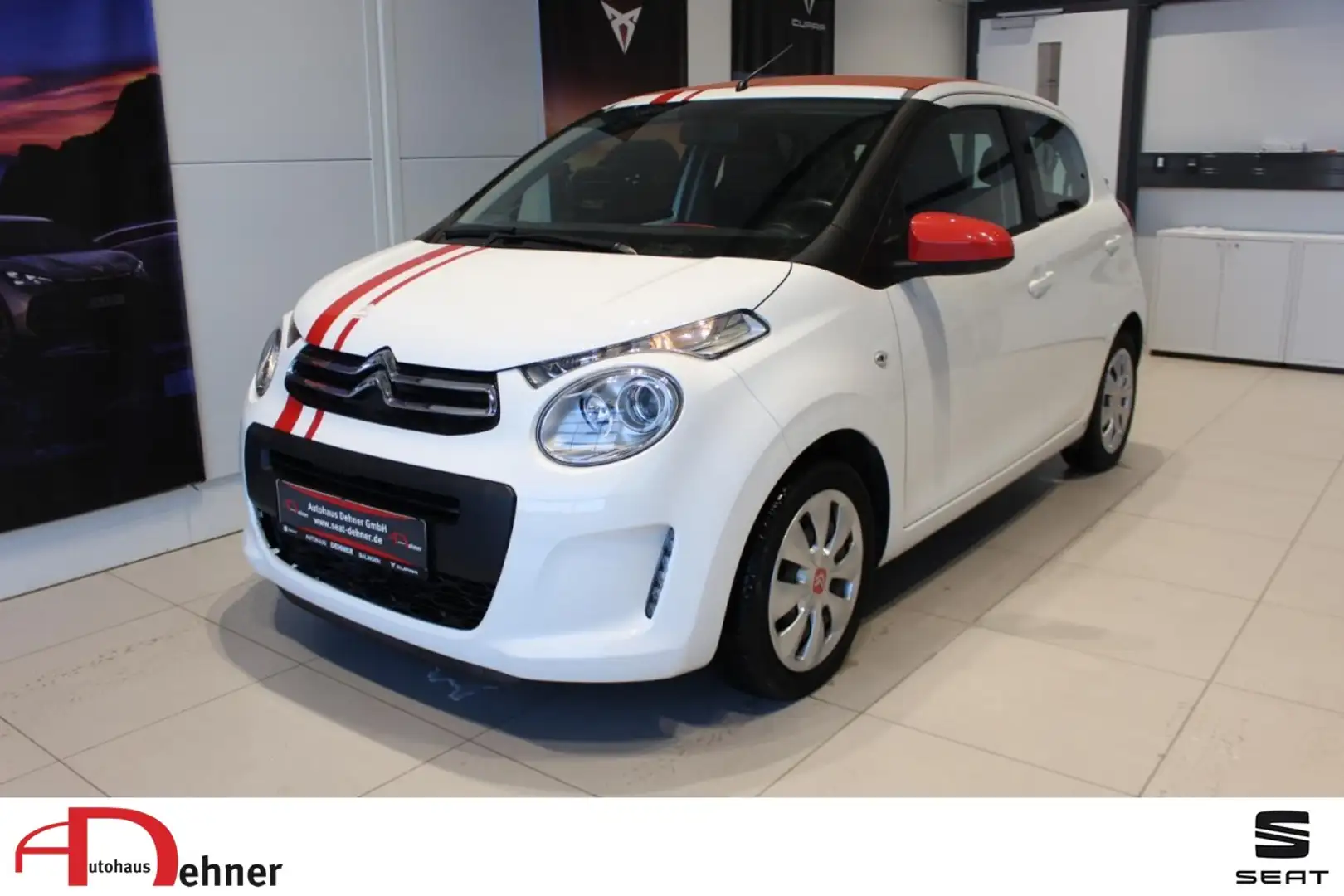 Citroen C1 1.0 VTi Airscape Feel KLIMA/SHZ/SDEL/MFL/ZV Klima Weiß - 1