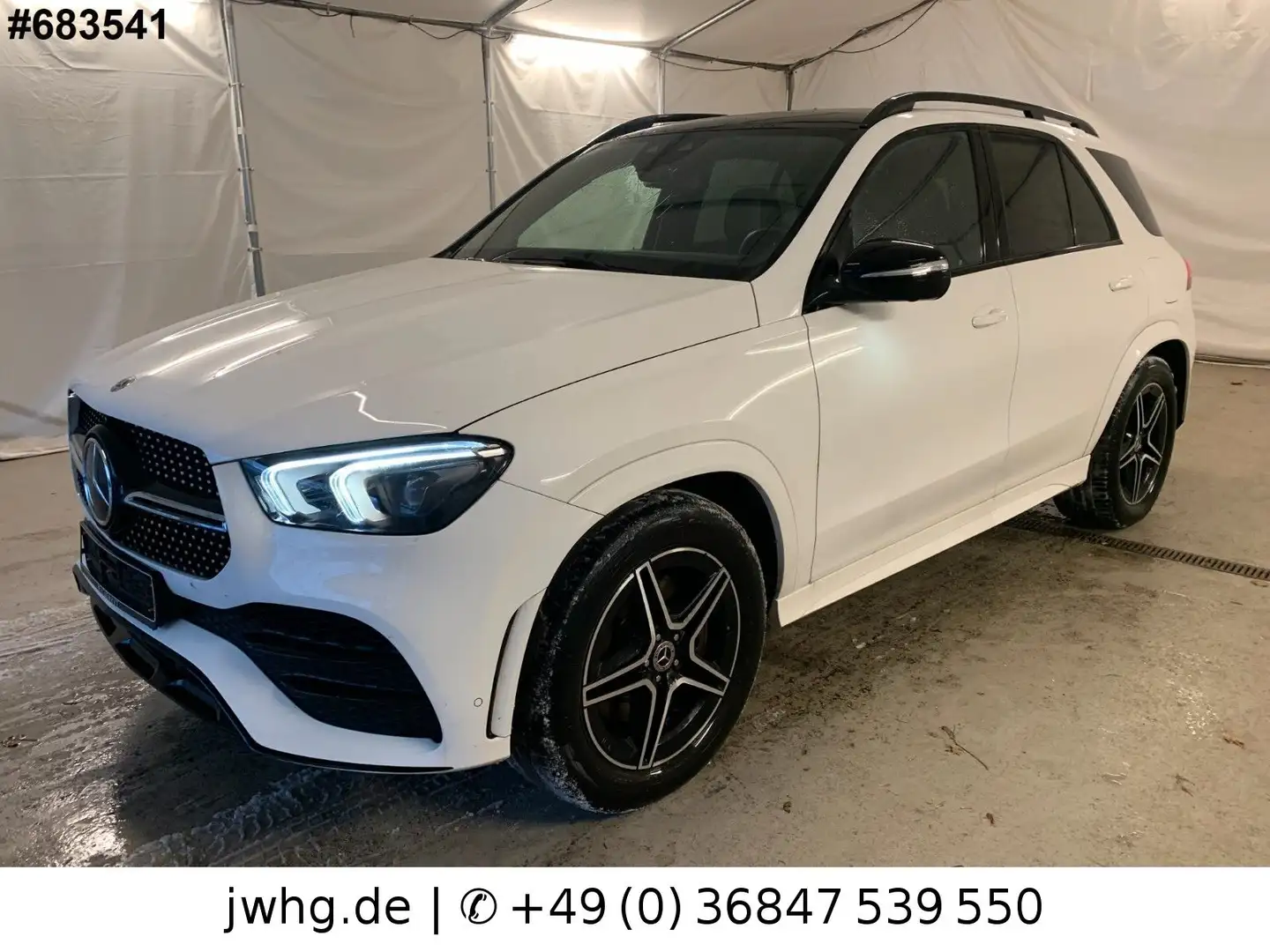 Mercedes-Benz GLE 350 de 4M 2x AMG Line Distr+ Pano 360K Night Weiß - 1