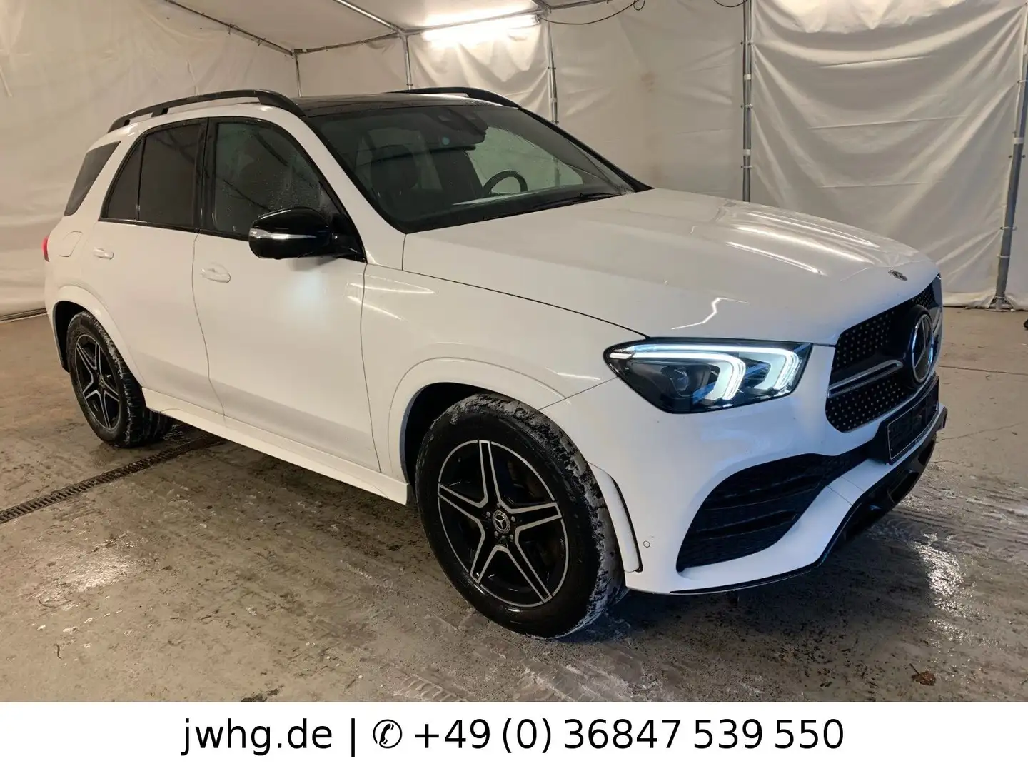 Mercedes-Benz GLE 350 de 4M 2x AMG Line Distr+ Pano 360K Night Weiß - 2