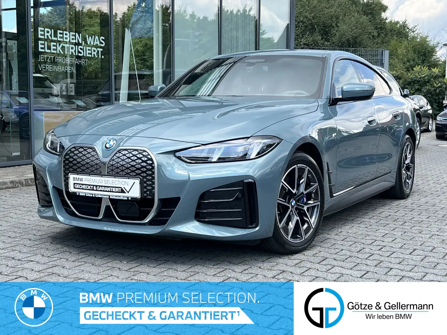 BMW i4 eDrive40 M Sport //AHK Stop&Go FACELIFT! Zelená - 1