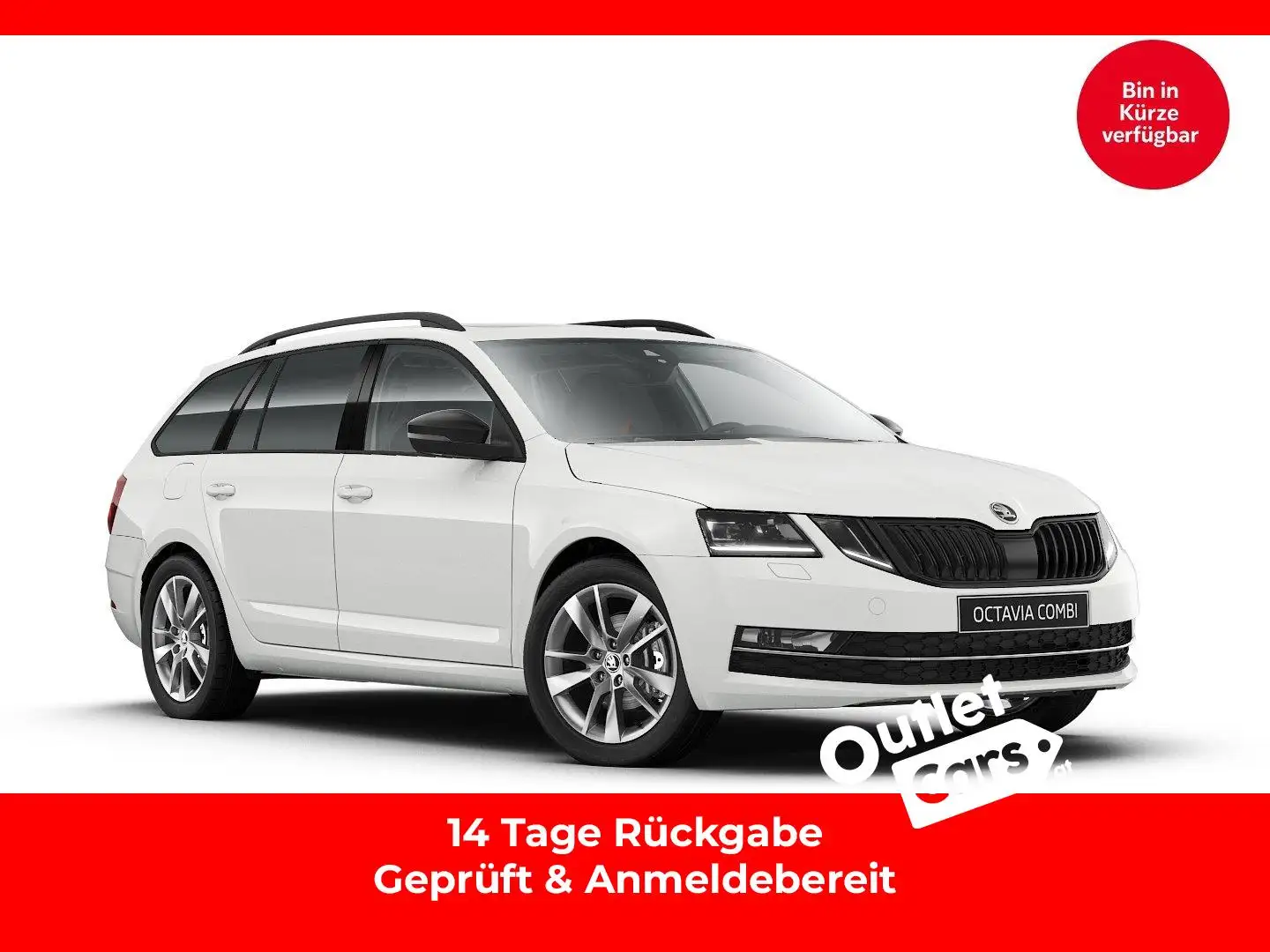 Skoda Octavia Combi 2.0TDI Style CARPLAY+AHK+LED+LEDER Weiß - 1