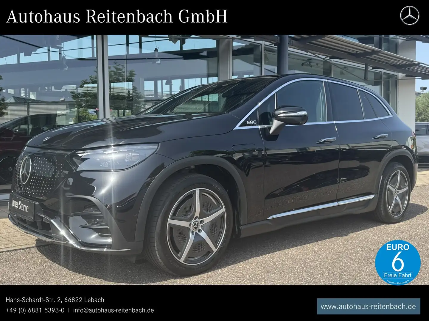 Mercedes-Benz EQE SUV EQE500 4M SUV AMG+PANO+AHK HALENKUNG+SITZKÜHLUNG Schwarz - 1