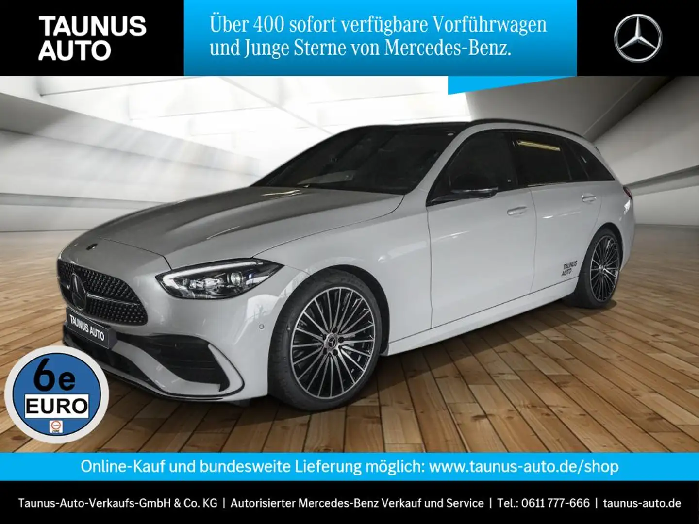 Mercedes-Benz C 180 T-AMG-NIGHT-PANO-DISTRONIC-AHK-UVP 62.100,- Weiß - 1
