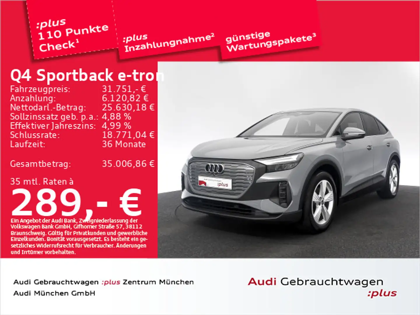 Audi Q4 e-tron 35 Navi+/19"Zoll Grau - 1