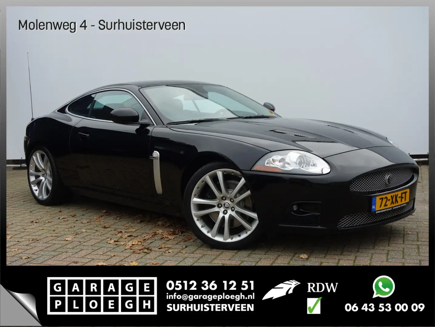 Jaguar XKR 4.2 V8 417PK Coupé Orig.NL Topstaat! Voll Onderhou Black - 1