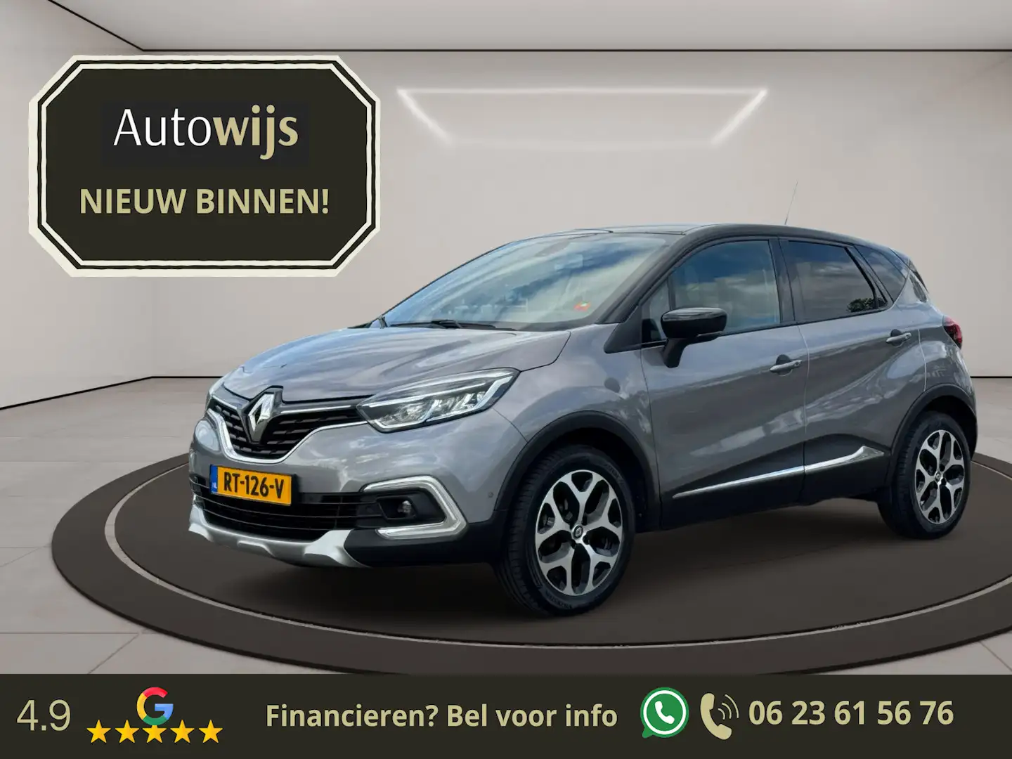 Renault Captur 0.9 TCe Intens|NL AUTO|Facelift|Camera|Dab+|Led Grijs - 1