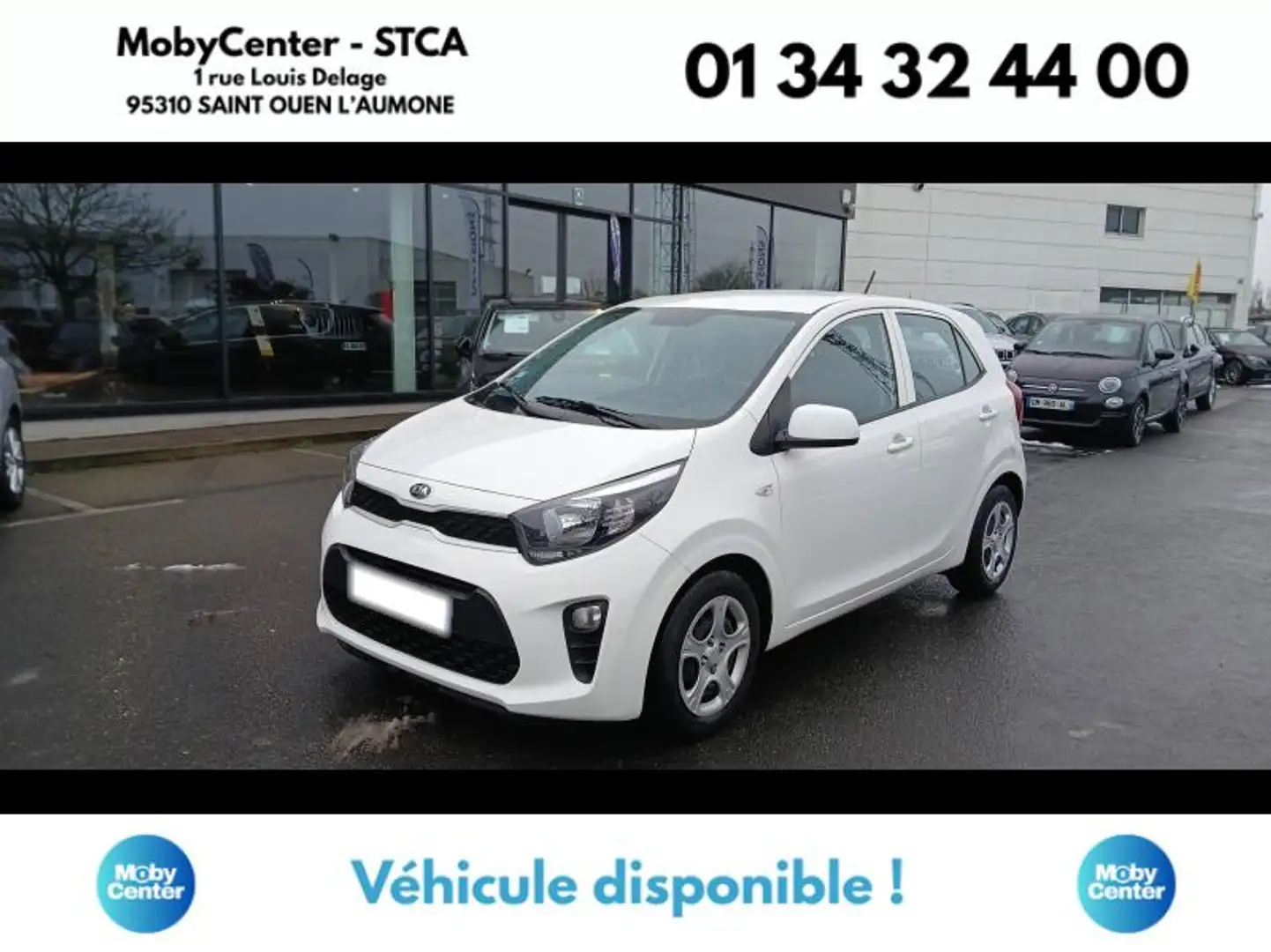 Kia Picanto 1.0 DPi 67ch Active Blanc - 1