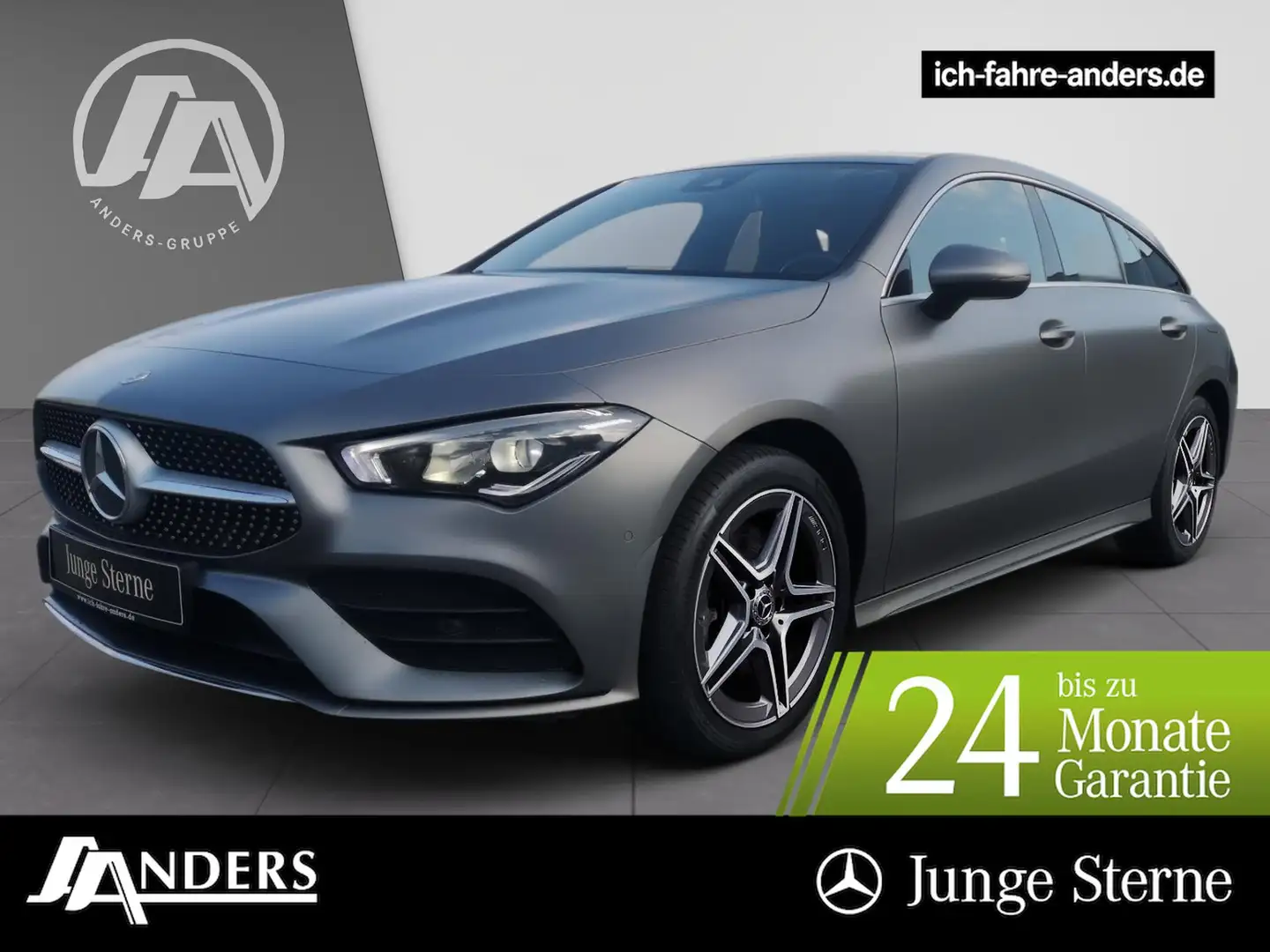 Mercedes-Benz CLA 250 e SB AMG+MBUX+Pano+SHZ+LED+PDC+Apple+DAB Grijs - 1