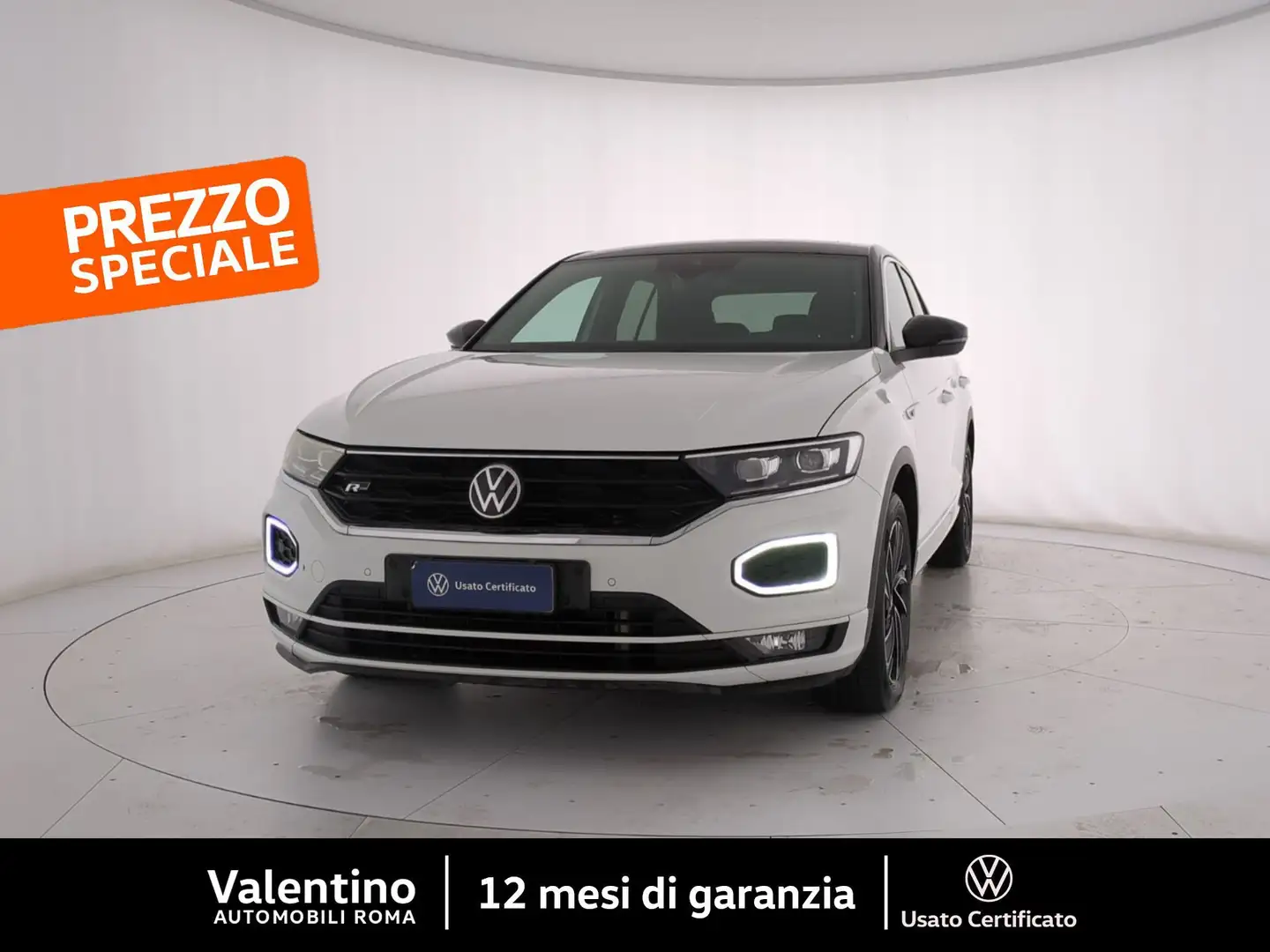 Volkswagen T-Roc 2.0 TDI DSG R-LINE SCR 150 CV BlueMotion Technolo Bianco - 1