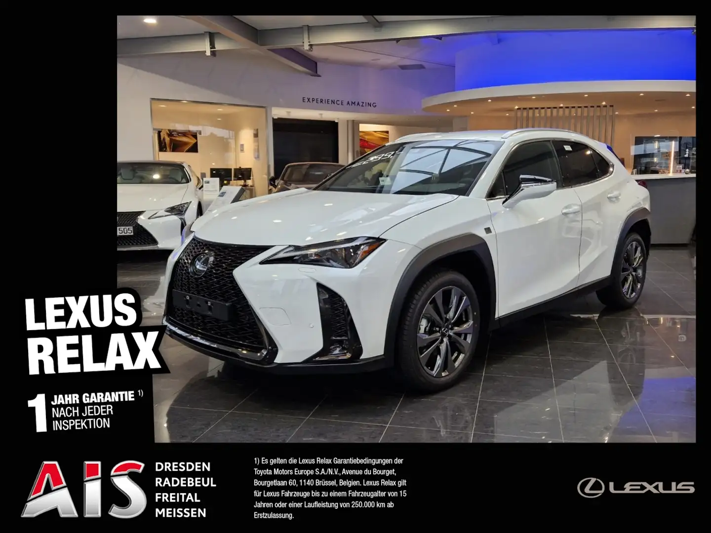 Lexus UX 300e UX 300h F Sport Design ACC FLA SpurH LM Weiß - 1
