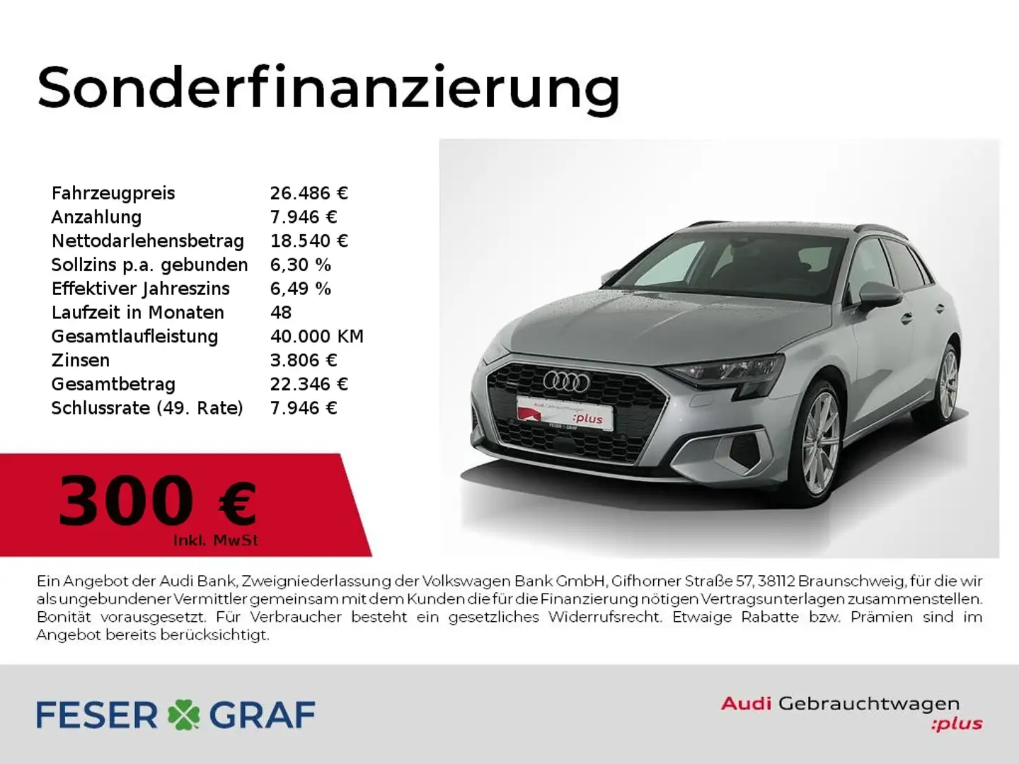 Audi A3 advanced 40 TDI qu S tronic B&O,Sportsitze,PDC Silber - 1