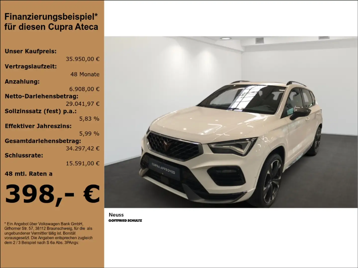 CUPRA Ateca TSI DSG AHK SITZHEIZUNG BEATS NAVI PANORAMA Blanc - 1