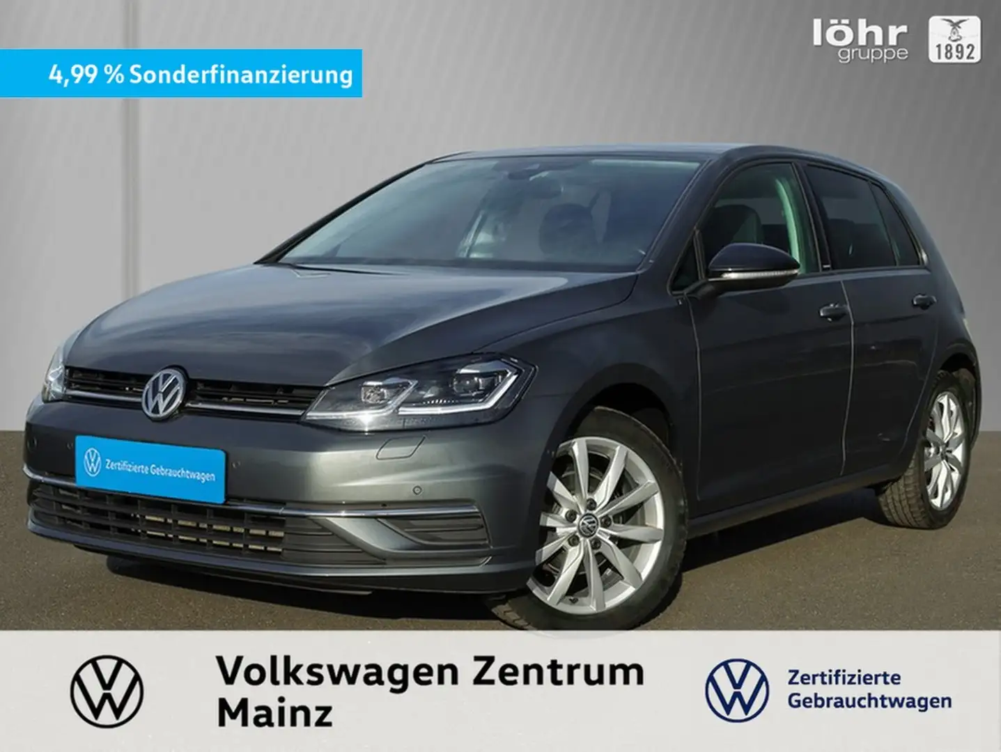 Volkswagen Golf VII Lim. 1.0 TSI IQ.DRIVE *ACC*LED*NAVI*ZGV Grau - 1