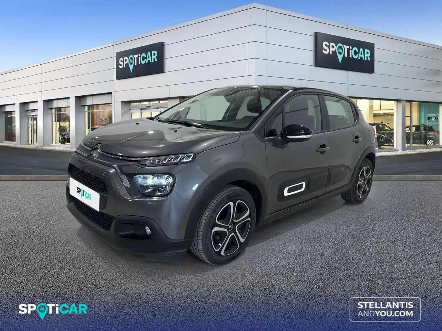 Citroen C3 PureTech 60KW (83CV) Plus Gris - 1